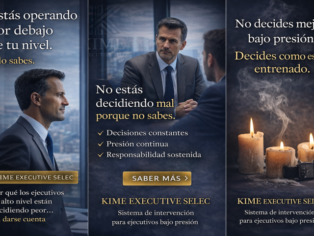 Sistema de intervención para ejecutivos bajo presión.